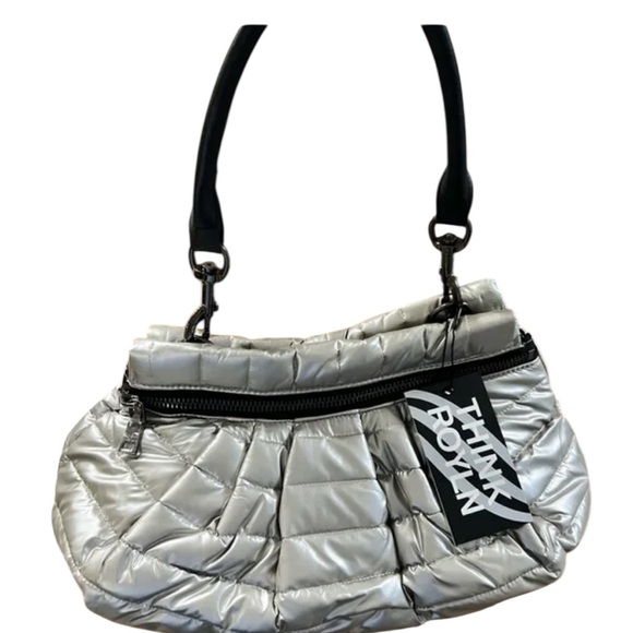 THINK ROYLN Metallic Gray Shoulder Bag - Picture 2 of 3